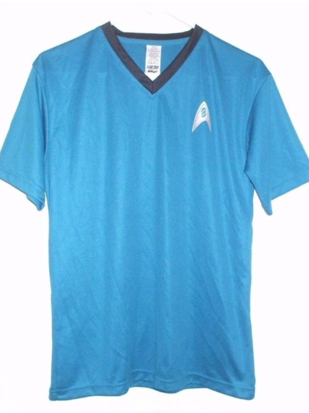 NWT Kelloggs Star Trek Mens XLarge Blue Short Sleeve Tee V-Neck Halloween
